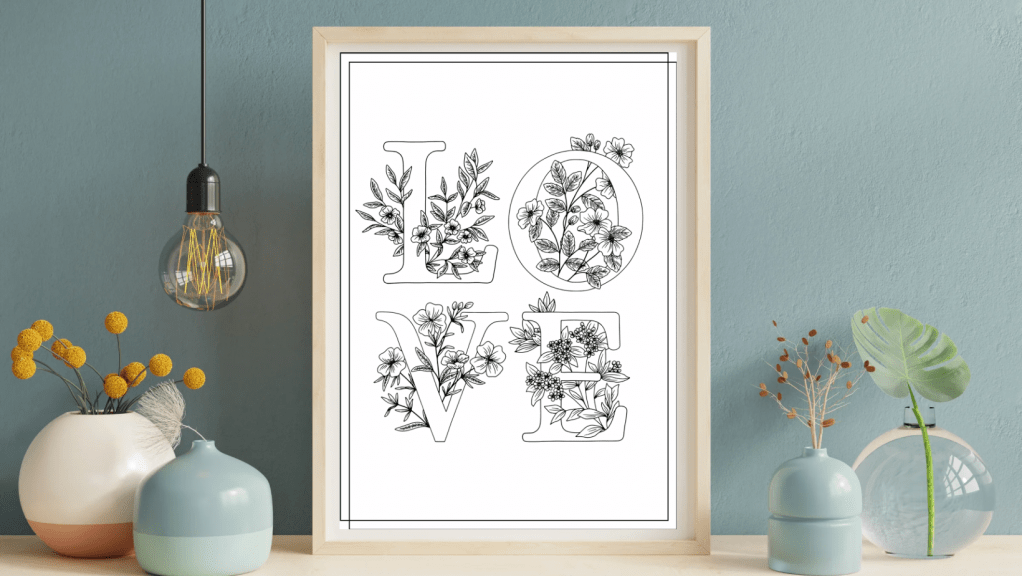 Floral Letters Posters