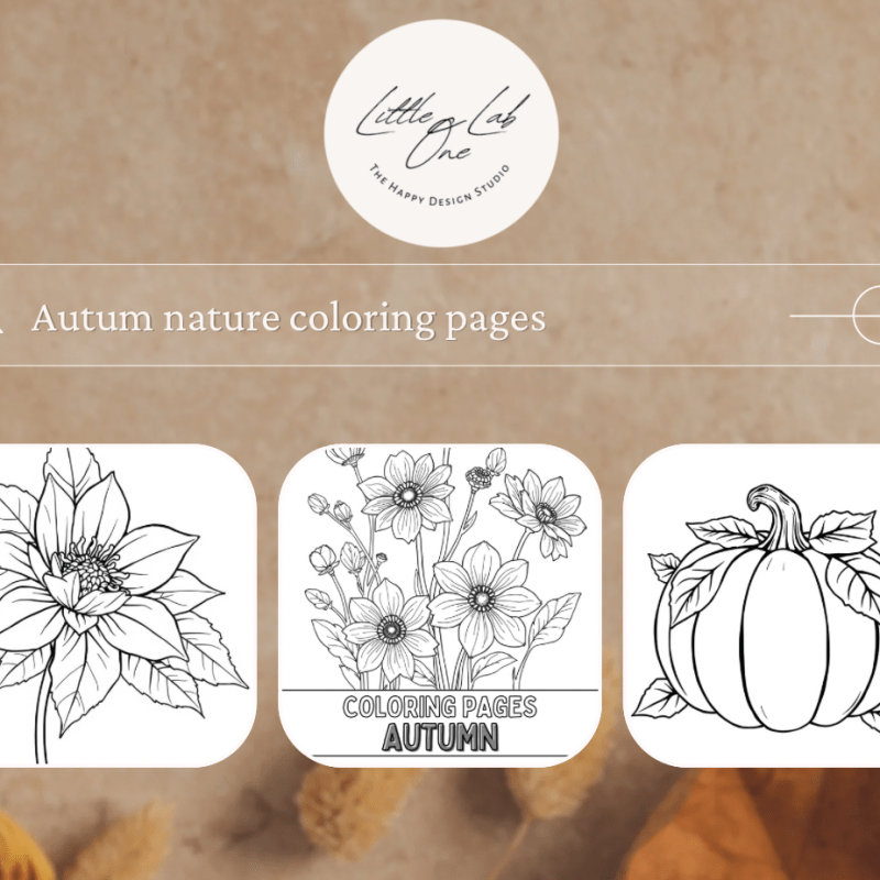 Autumn Nature Coloring&nbsp;Pages